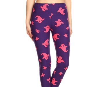 Ghost Halloween Adult Leggings…
